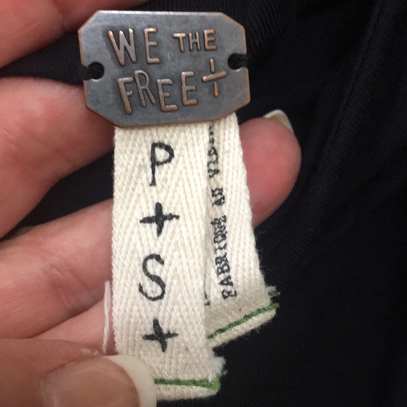 We the Free black sleeveless wrap top, Size Small - Picture 6 of 6